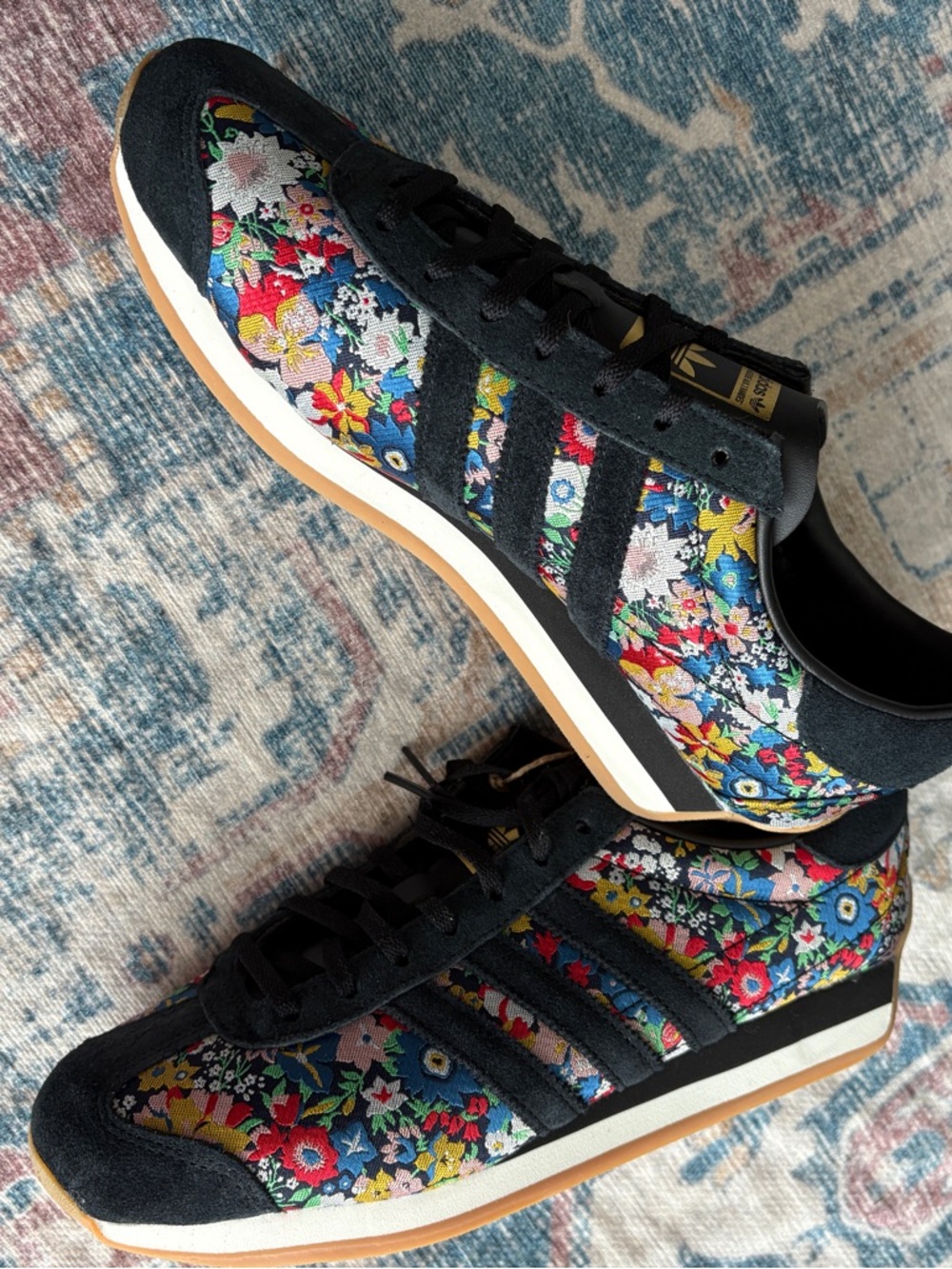 Liberty of London Adidas Sneakers, Country OG, Womens US 9 - Picture 8 of 10